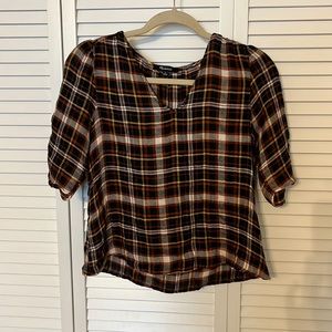 Madewell plaid top